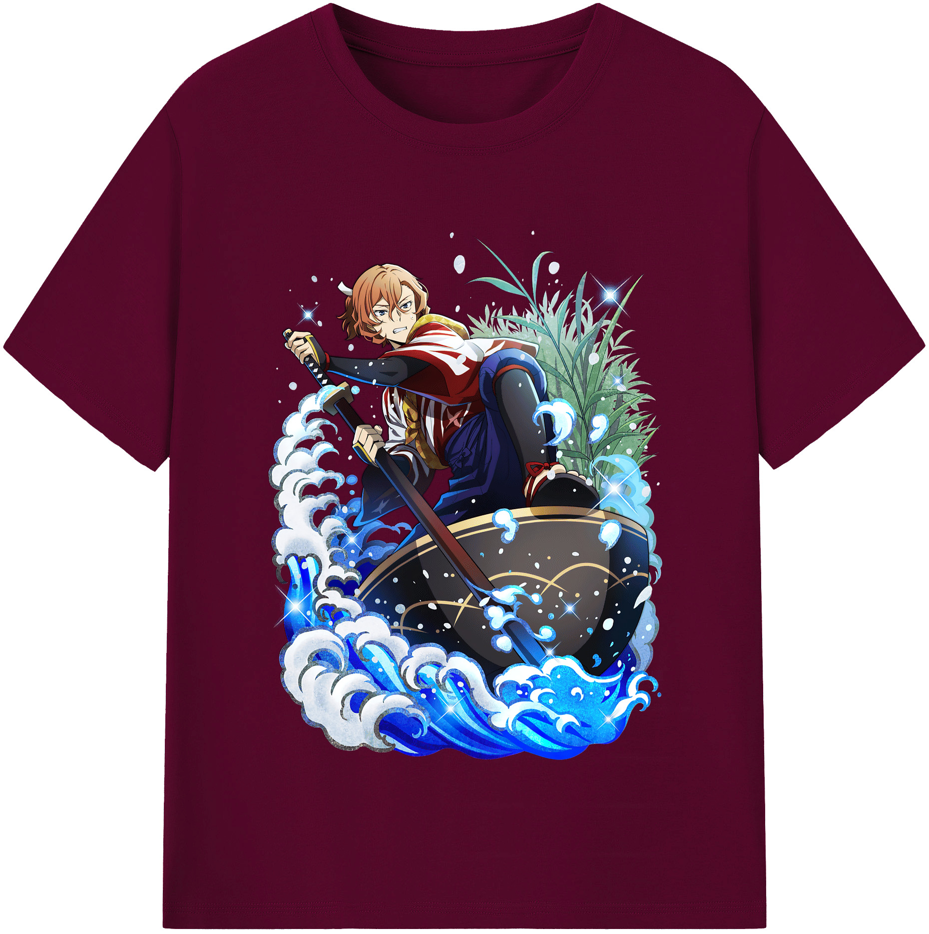 （画像用） 文豪ストレイドッグス Bungo Stray Dogs レディースカジュアルプリントTシャツ（綿100％）